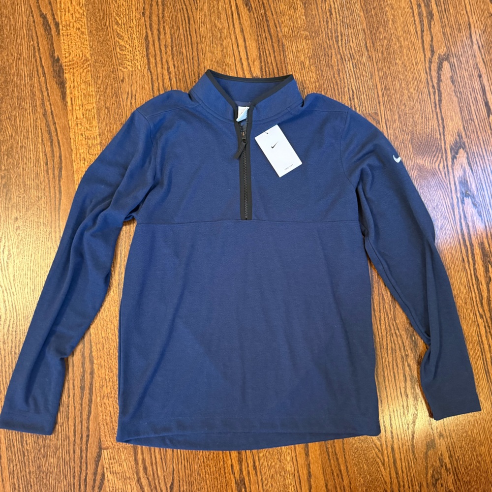 Nike Men's Navy Half-Zip Performance Sweater